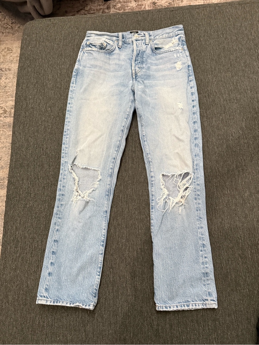 Light blue Edwin Wash Distressed Women’s Jeans - Classic Straight Fit size 26